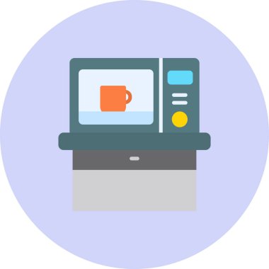 Kahve. Web simgesi basit illüstrasyon