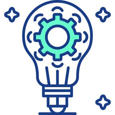 Ampul. Web simgesi basit illüstrasyon