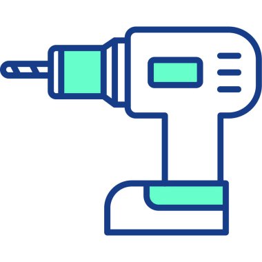 matkap simgesi. Web için matkap vektör simgelerinin basit çizimi