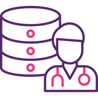 veri depolama. Basit ağ simgesi