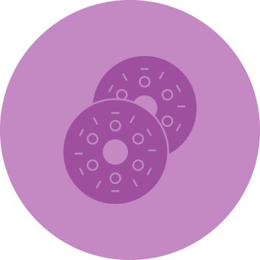 donut. Web simgesi basit illüstrasyon