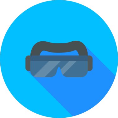 Gözlük. Web simgesi vektör illüstrasyonu