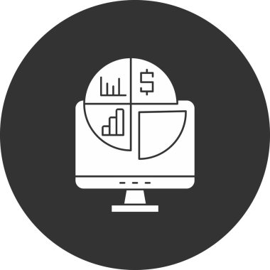 Dolar ile izleme, vektör simgesi basit illüstrasyon