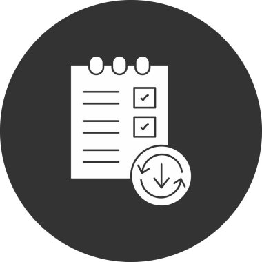 Belge simgesinin vektör illüstrasyonu