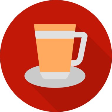 Kupası düz vektör simgesi