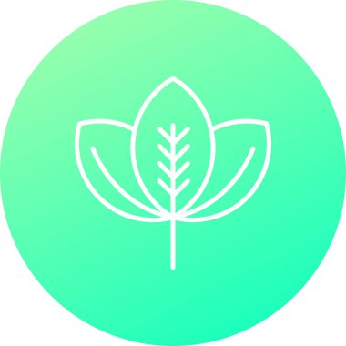 Bir ağaç simgesinin vektör illüstrasyonu