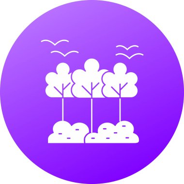 ağaç simgesi vektör illüstrasyonu