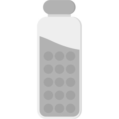 Tıbbi hapları simgesi, düz stil