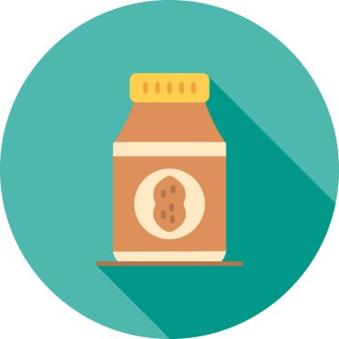 Tatlım düz vektör simgesi