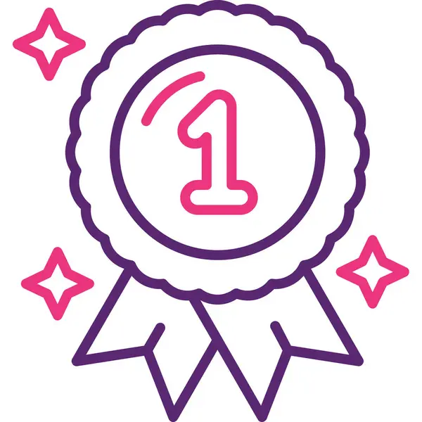 Madalya. Web simgesi basit illüstrasyon