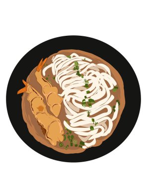 Karides ve mantarlı şehriye, Kore rameni, Japon Udon 'u..