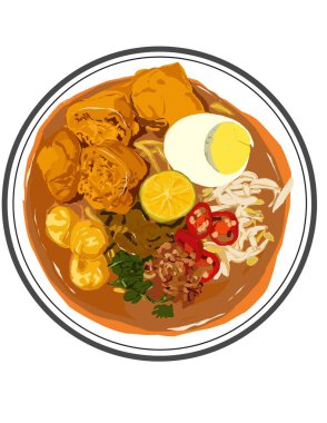 Haşlanmış yumurta, tofu, balık köftesi, yapraklı sebze, fasulye filizi, köri soslu tavuk körili şehriye..