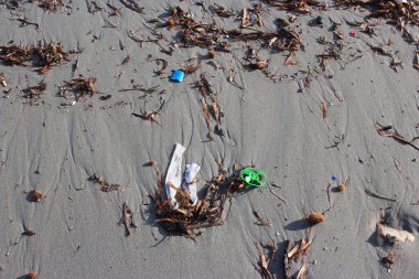 Plastik atık ile plaj kirliliği