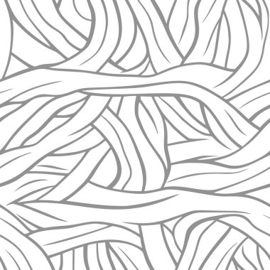 Soyut doğa esinlenilmiş iç içe geçmiş desen. Doğal dizaynlı organik doku. Kusursuz ve çetrefilli bir düzen. Vektör illüstrasyonu