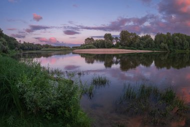 gölde güzel gün batımı