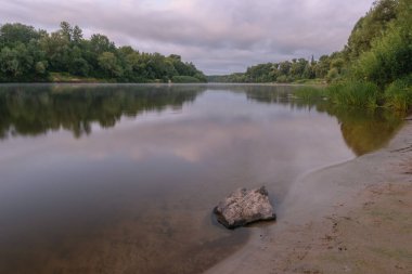 Gölde güzel bir gün batımı