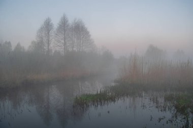 Gölde güzel bir gün batımı
