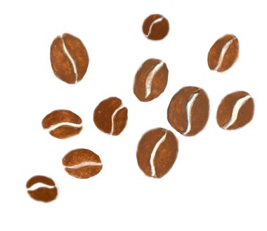 Drawn objects coffee to go clip art, hand drawn elements with coffee, coffee beans, grain. High quality illustrationDrawn objects coffee to go clip art, hand drawn elements with coffee, coffee beans