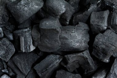 Arkaplan olarak kömür dokusu yığını