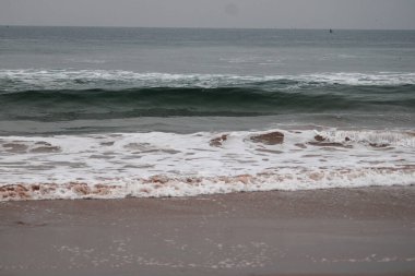 Sahildeki deniz dalgaları
