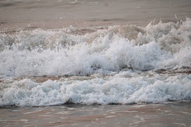 Baltık Denizi kıyısında güzel dalgalar