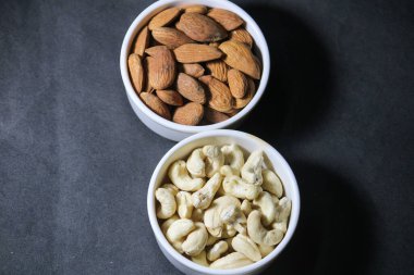 Fındık ve fındık karışımının farklı türleri.