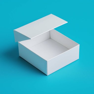 white blank cardboard box for your design. 3 d illustration