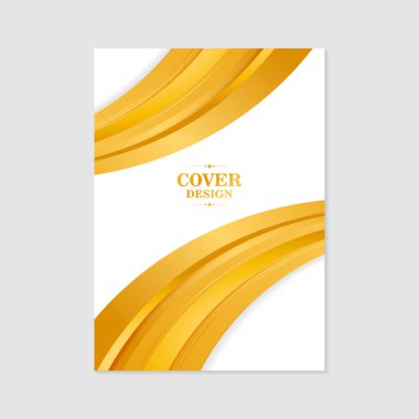 Lüks beyaz ve altın soyut dalga örtüsü