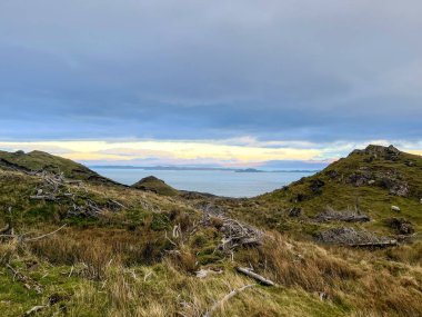 Overcast Views Of The Sound Of Raasay From Old Man Of Storr