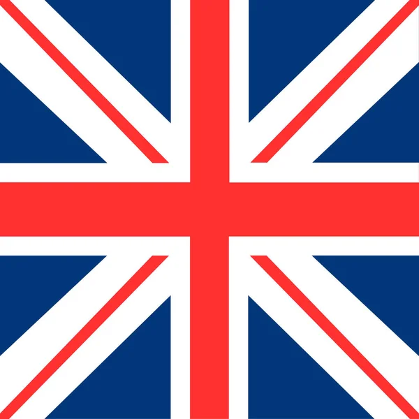 Wektor Flagi Wielkiej Brytanii Ilustracja Symbolu Narodowego Zjednoczonego Królestwa Imperium — Wektor stockowy