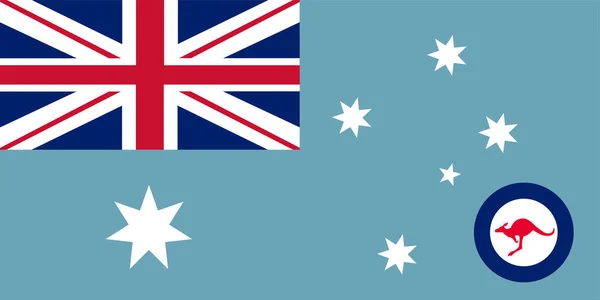 Ilustración Vectorial Bandera Aérea Australiana Aislada Aviación Australia Orgulloso Símbolo — Vector de stock