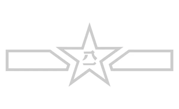 低視認性中国の武装勢力リボン軍旗ベクトル 隠された中国のシンボル軍事紋章 陸軍地上部隊 ミサイルロケット部隊 航空のステルスコート — ストックベクタ