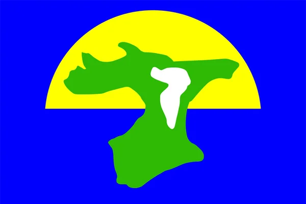 Chatham Islands Flag Vector Illustration Isolated New Zealand Territory Archipelago — Stock Vector