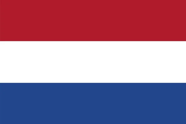 Ілюстраційний Векторний Прапор Нідерландів Голландський Прапор Національний Символ Країни Європі — стоковий вектор