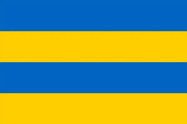 Векторный Флаг Леувардена Город Нидерландах Столица Провинции Фрисландия — стоковый вектор