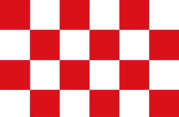 Illusstrazione Vettoriale Bandiera Del Brabante Settentrionale Una Provincia Nel Sud — Vettoriale Stock