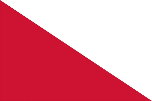 Векторный Флаг Утрехта Является Столицей Самым Густонаселенным Городом Голландской Провинции — стоковый вектор