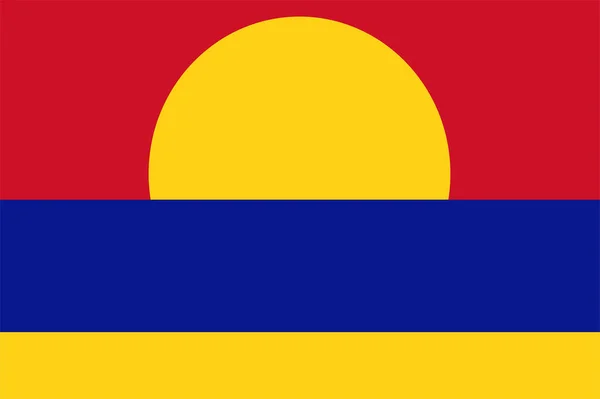 イラストベクトルアメリカの太平洋北部 パルミラ環礁の旗 — ストックベクタ