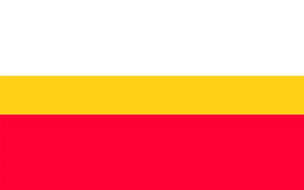 Ілюстраційний Векторний Прапор Малопольського Воєводства Польща Провінція Європа — стоковий вектор