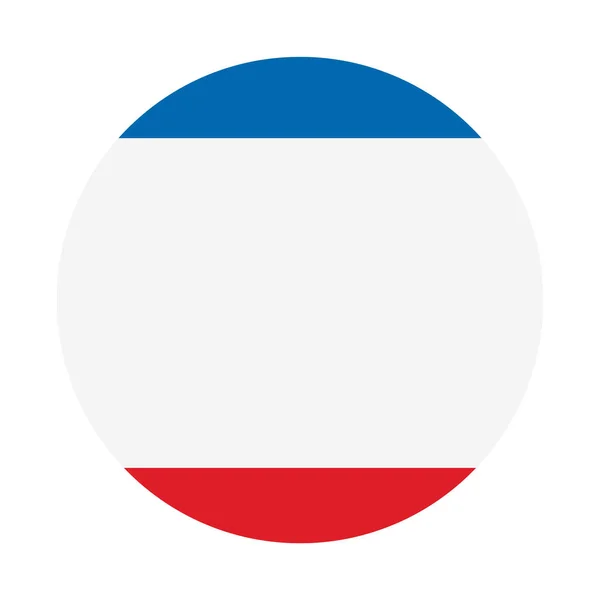 Autonomous Republic Crimea Flag Vector Illustration Isolated Background Russia Region — Stock Vector