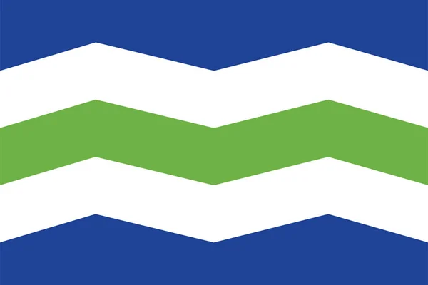 City Burlington Flagga Vektor Illustration Isolerad Bakgrunden Huvudstaden Vermont Usa — Stock vektor