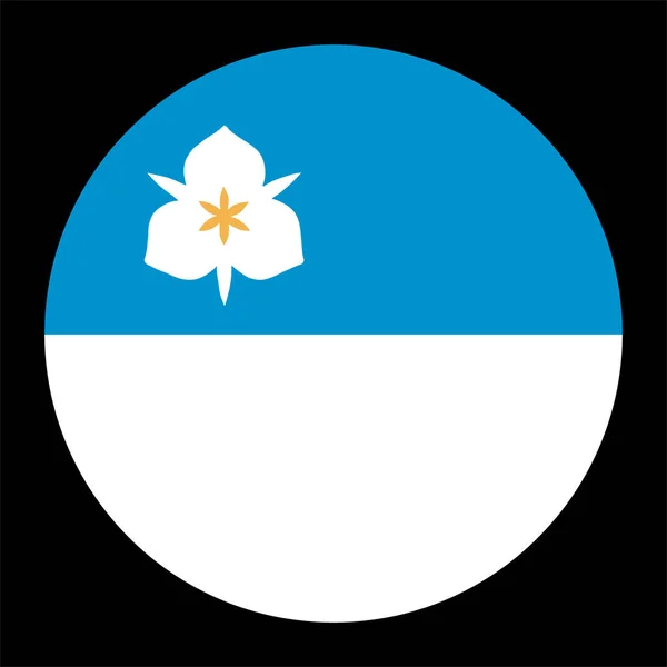 Cirkel Badge Salt Lake City Vlag Vector Illustratie Geïsoleerd Achtergrond — Stockvector