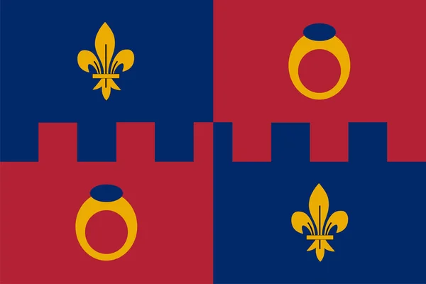 Εικονογράφηση Διανύσματος Σημαίας Της Κομητείας Μοντγκόμερι Κομητεία Στο Μέριλαντ Σύμβολο — Διανυσματικό Αρχείο