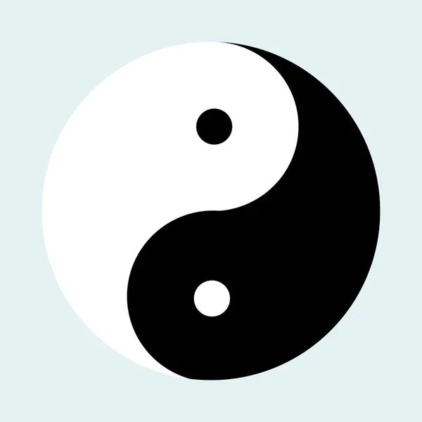 Ying Yang Symbol Vector Illustration Isolated Background Symbol Harmony Balance — Stock Vector