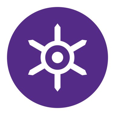 Tokyo vilayeti rozet şehir bayrak çizimi izole edildi. Japonya Valiliği, Tokyo kenti amblem sembolü. Tokyo Valiliği bayrak yuvarlama düğmesi.