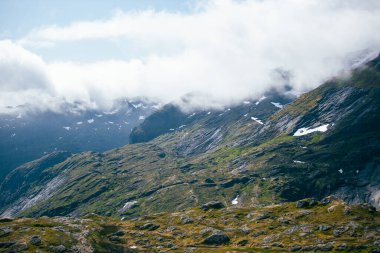 Norveç 'in güzel dağ manzarası