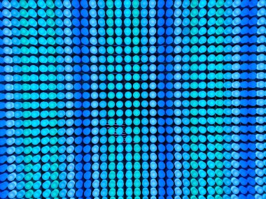 Duvardaki soyut mavi ampuller