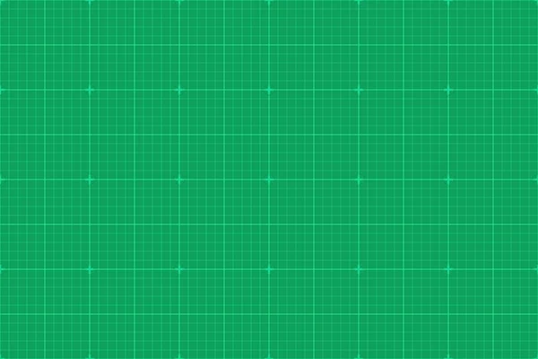 グラフ用紙だ シームレスなパターン 学校の背景 グレーのミリグリッド 技術的なベクトル図 緑のマットは切断のための自己治癒です — ストックベクタ