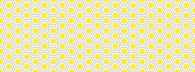 Altıgen geometrik desen. Kusursuz büyü arka planı. Soyut bal peteği hücresi. Vektör çizimi. Arkaplan görüntüsü için tasarım, el ilanları, ad bal, kumaş, kıyafet, doku, tekstil deseni