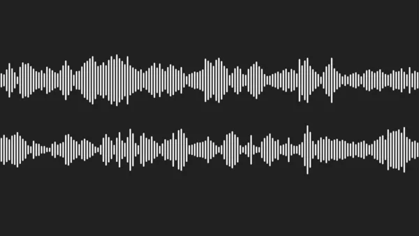 Nahtlose Sound Wellenform Muster Für Radio Podcast Musik Player Video — Stockvektor